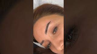 Qasin ucun kim yeyib microblading microbladedbrows microbladingbrows beauty shorts brows [upl. by Neyud]