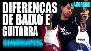 Diferenças de Baixo e Guitarra AGORAVAI Vlog [upl. by Aniwde]