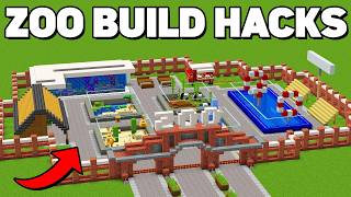 Minecraft 20 Zoo Build Hacks amp Ideas [upl. by Aikahs]