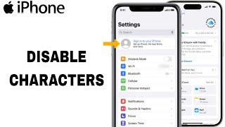 How To Disable Characters On iPhone Settings [upl. by Negris]