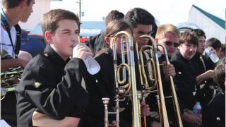 THS Marching Band performs at Fireball Run [upl. by Assirt]