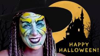 HALLOWEEN MAKEUP WITCH FACE PAINTING TUTORIAL [upl. by Indnahc]