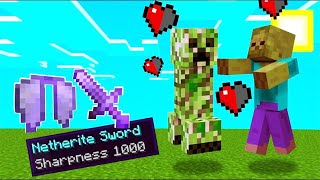 MINECRAFT BUT MOBS DROP OP ITEMS [upl. by Sayer]