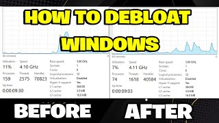 How to Debloat Windows 11 in 2024 [upl. by Ycniuqal169]