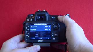 AF Auto Focus on the Nikon D7200 [upl. by Yeldarb]