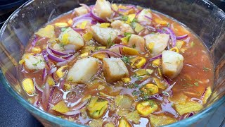 Ceviche de Pescado  De Corvina [upl. by Notyap]