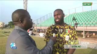 football  Les Aigles du Mali reçoivent les quotDjurtusquot de léquipe de GuinéeBissau de football [upl. by Ashli]