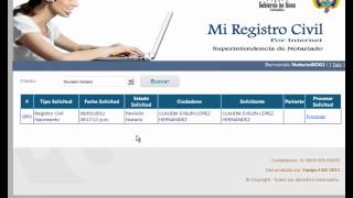 Registro Civil por Internet [upl. by Marb]