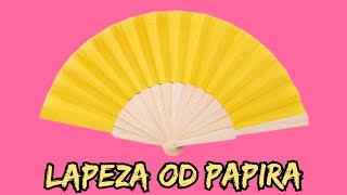 LEPEZA OD PAPIRA  KAKO NAPRAVITI LEPEZU OD PAPIRA tutorial [upl. by Siulegroj119]