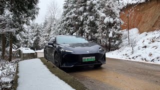 Changan DEEPAL SL03 515EV POV Snow Mountain Drive [upl. by Queena707]