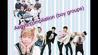 Aegyo Compilation Boy groups [upl. by Refeinnej9]