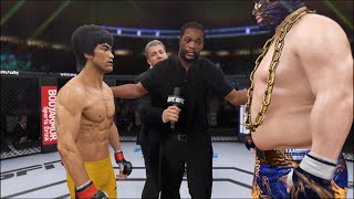 Bruce Lee vs Lucha Libre  EA Sports UFC 4  Epic Fight 🔥🐲 [upl. by Rozele]