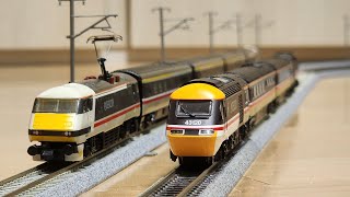 🚆🇬🇧 Model Railway Graham farish Dapol  Operation of Intercity  225 amp 125 Swallow trains [upl. by Ytsihc]