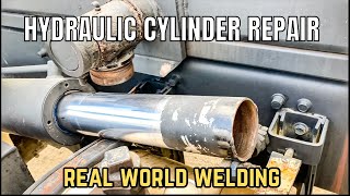 BROKEN Hydraulic cylinder repair [upl. by Aihsal]