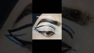 Eyeliner ideas🖤💙eyemakeup lookgraphiceyelinercolourfuleyelinerbeautyeyelashextensionsshorts [upl. by Putnam]