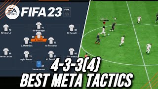 FIFA 23 BEST META 4334 CUSTOM TACTICS  Best Custom Tactics Post Patch [upl. by Post208]