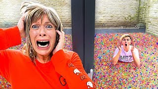 I Put 100 Million Orbeez In My Moms Backyard  Prank [upl. by Seuqramed]