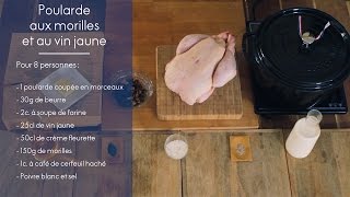 Recette  Poularde aux morilles et au vin jaune  ELLE Cuisine [upl. by Bywoods212]