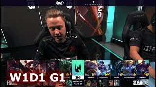 Fnatic vs SK Gaming  Week 1 Day 1 of S9 LEC Spring 2019 exEULCS  FNC vs SK W1D1 [upl. by Eniamaj]