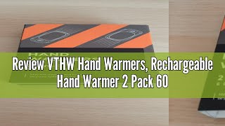 Review VTHW Hand Warmers Rechargeable Hand Warmer 2 Pack 6000mAh with Long Lasting Heating 3 Adjus [upl. by Jayme138]