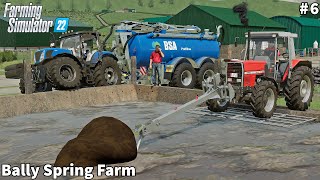 Spreading Slurry amp Pit Agitation Soil Preparation Picking Up Straw│Bally Spring│FS 22│Timelapse7 [upl. by Ardnalak927]