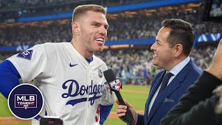 Freddie Freeman moments after walkoff grand slam [upl. by Etterual886]