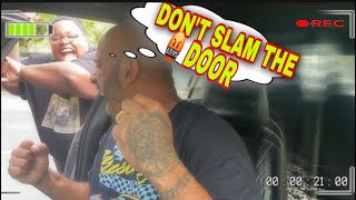 theespinofamily SLAMMING THE DOOR PRANK ON HUSBAND MUST SEE😡 [upl. by Trofmoc388]