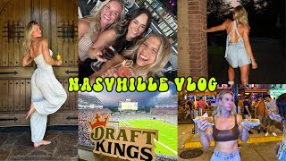 NASHVILLE VLOG  NFL game Draft Kings downtown Nashville glizzys meeting my new management team [upl. by Erlene315]