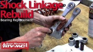 Motorcycle Shock Linkage Rebuild amp Bearing Replacement [upl. by Bolten]