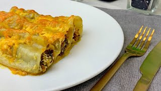 КАННЕЛЛОНИ вкусный рецепт с грибами КАННЕЛЛОНИ это вкусно и ОЧЕНЬ просто [upl. by Thirion]