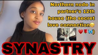 SYNASTRY North node in partner’s 12th house synastry the secret love connection 🤐 ♥️🦋 [upl. by Ailerua]