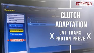 Clutch Adaptation Procedure CVT Transmission [upl. by Anole]