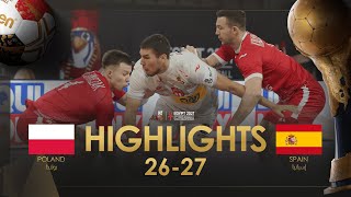 Highlights Poland  Spain  Group Stage  27th IHF Mens Handball World Championship  Egypt2021 [upl. by Einner625]