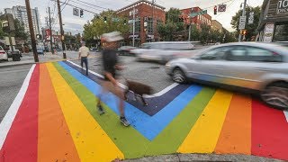 Advocates want rainbow to be permanent at popular intersection [upl. by Alleroif422]