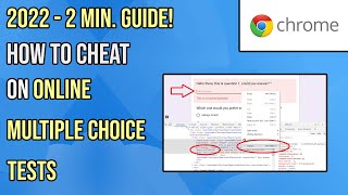 How To Cheat On Some Online Multiple Choice Tests [upl. by Karissa350]