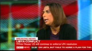 Nabila Ramdani  BBC News Channel  Libya Crisis  20 March 2011 [upl. by Dorrie]