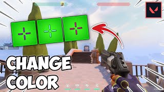 How to Change Crosshair Color on VALORANT  Full Tutorial [upl. by Chellman372]