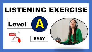 Listen and choose the correct option  level A easy  Basic Listening Exercises  Easy Listening [upl. by Dnomasor763]