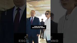 Putin muestra la forma correcta de escuchar el himno de Rusia en silencioputin presidente rusia [upl. by Herald]