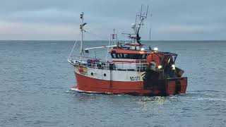 trawler BD277 heading out from her home port Ilfracombe harbour [upl. by Brunhilda]