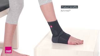 Achimed® – Product Benefits for the Achilles Ankle Support Sleeve  medi USA [upl. by Nitneuq]