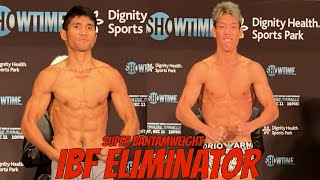 Marlon Tapales Vs Hiraoki Teshigawara Official weight in For IBF Eliminator [upl. by Aklim]