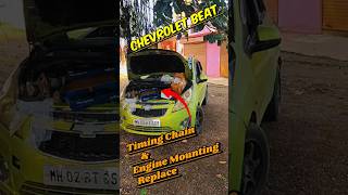 chevrolet beat engine mounting replace time chain and engine mounting change chevrolet beat [upl. by Nednerb]