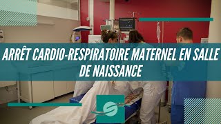 Arrêt cardiorespiratoire maternel en salle de naissance [upl. by Elleinnod670]