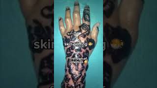 4 Signs Your Tattoo Is NOT Healing Right Graphic  tattooaftercare [upl. by Narra]