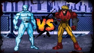 Iceman vs Pyro ❄❄🔥🔥 XMEN MUGEN BATTLE [upl. by Atnoed]