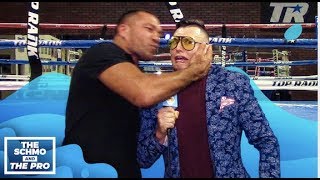 Kubrat Pulev Almost Kisses The Schmo [upl. by Dnaltiak]