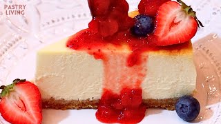 Perfectly Smooth amp Creamy New York Cheesecake [upl. by Nosirrag360]