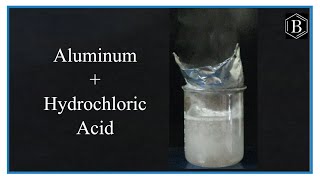 Reaction of Aluminum and Hydrochloric acid concentrated [upl. by Modesta]