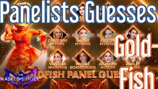 Panelists Guesses on Goldfish  The Masked Singer USA Season 11 Finale [upl. by Adila229]